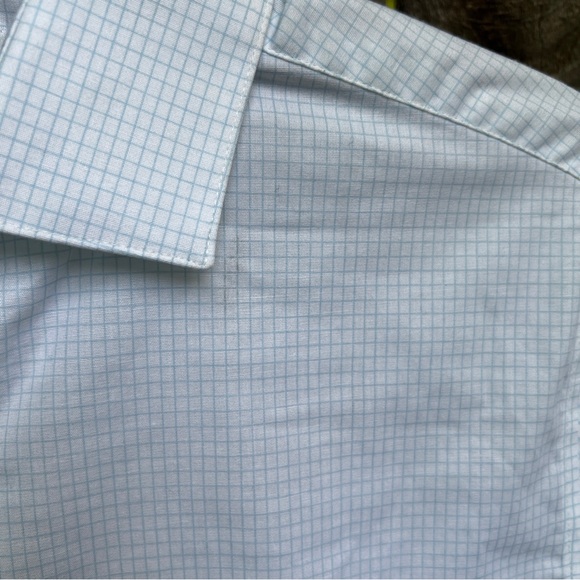 Bar III Mens Dress Shirt Slim Fit Stretch Lite Blue Button - Picture 8 of 12